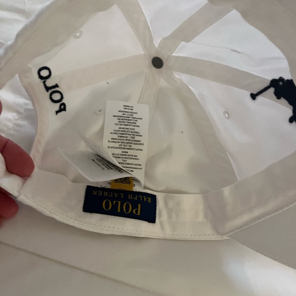 Polo Ralph Lauren White Cap with Logo - Picture 3 of 5